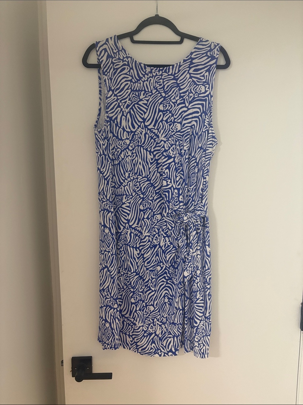 Lilly Pulitzer Sleeveless Blue & White Print Day Dress